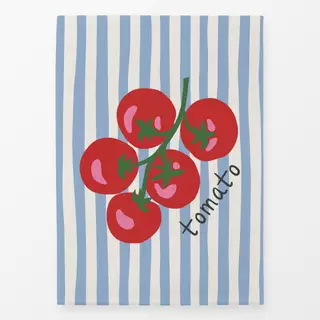 Geschirrtücher Tomaten auf Streifen