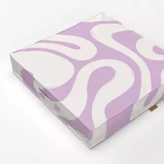 Bodenkissen Swirl purple