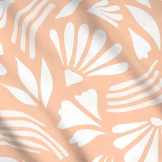 Meterware Flower Field peach fuzz