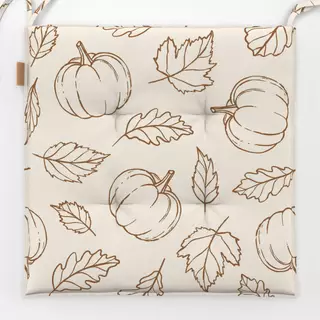 Sitzkissen Pumpkins and Leaves