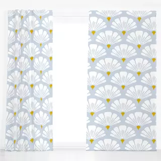 Dekovorhang Daisies blue