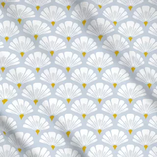 Meterware Daisies blue
