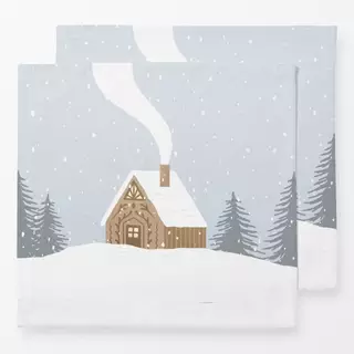 Servietten Winter Home