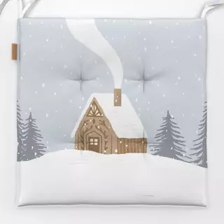Sitzkissen Winter Home