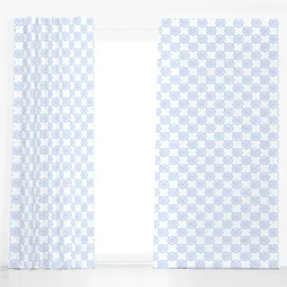 Dekovorhang Azulejo Setubal Blue