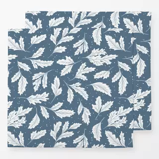 Servietten Frosty Leaves