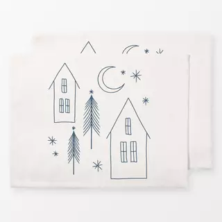Tischset Winter Town