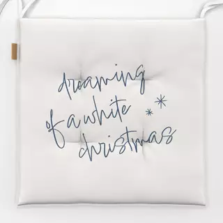 Sitzkissen White Christmas
