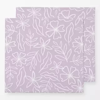 Servietten Flowers and Leaves violet