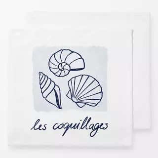 Servietten Les Coquillages