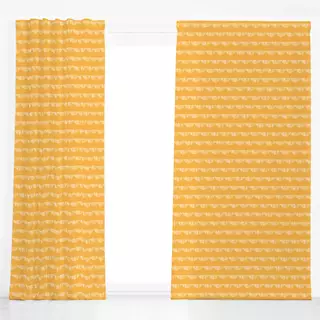 Dekovorhang Half Circle Stripes Yellow
