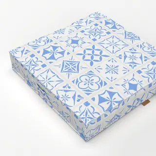 Bodenkissen Azulejos Blue