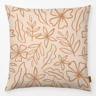 Kissen Flowers and Leaves apricot