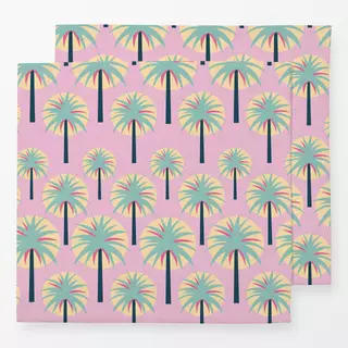 Servietten Retro Palms pink