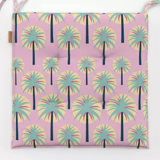 Sitzkissen Retro Palms pink