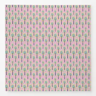 Tischdecke Retro Palms pink
