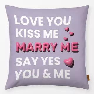 Kissen Marry Me