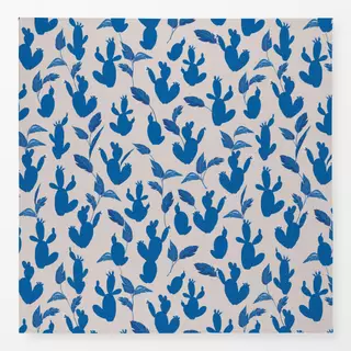Tischdecke Kakteen blau