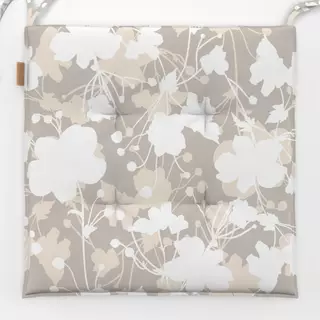 Sitzkissen Blumenmuster beige