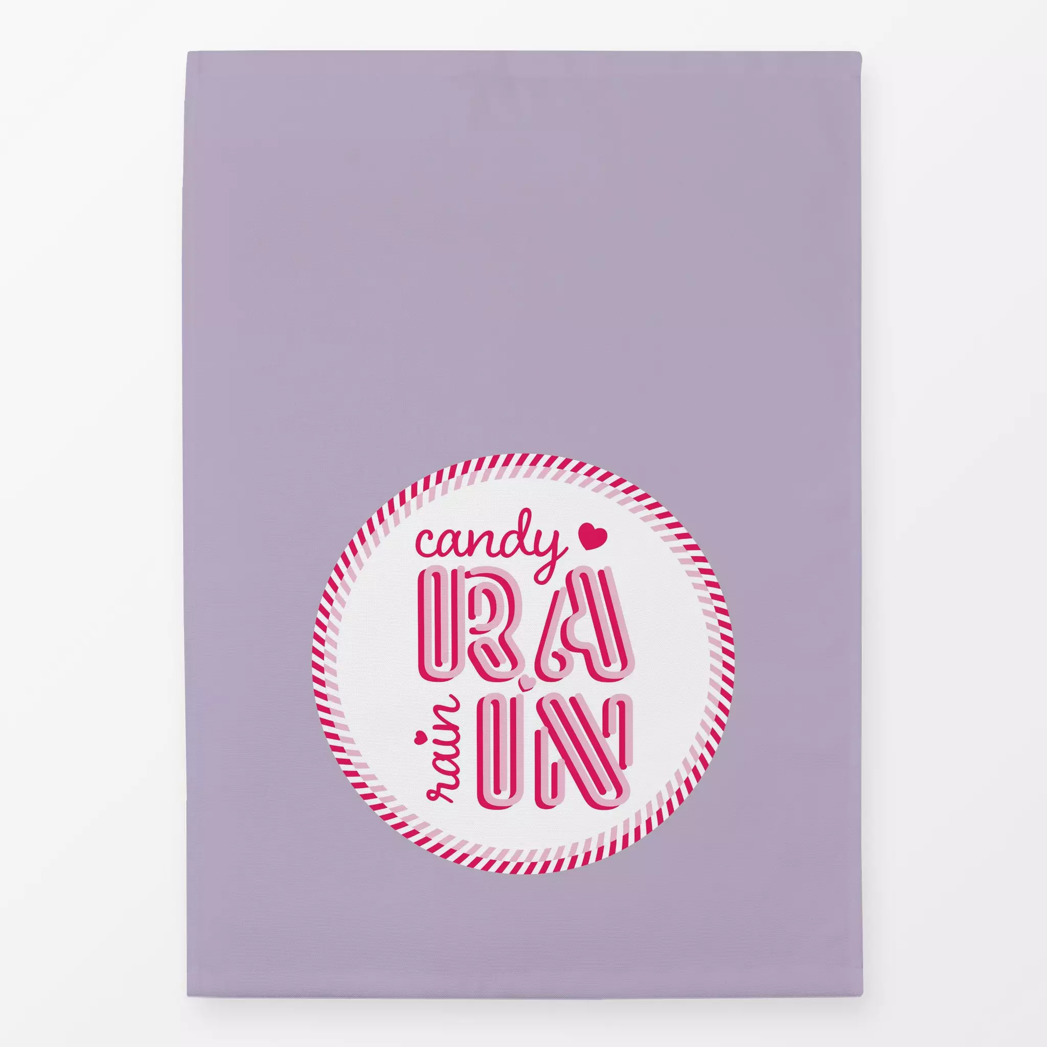 Geschirrtücher candy rain so sweet - Sprüche & Schriftzüge, Retro & Vintage - von „Kantioler Design"; pink, candy, Herz, fli...