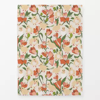 Geschirrtücher Blumenwiese Küken peach fuzz