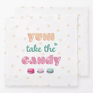 Servietten yum take the candy