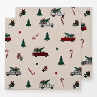 Servietten Merry Christmas Pattern