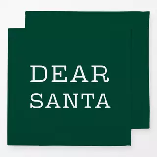 Servietten Dear Santa green
