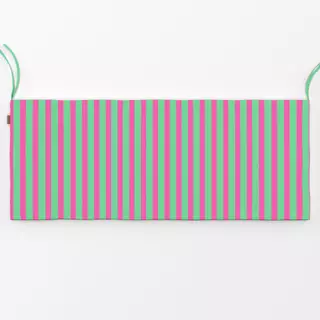 Bankauflage Bold Stripes green and pink