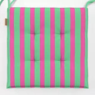 Sitzkissen Bold Stripes green and pink