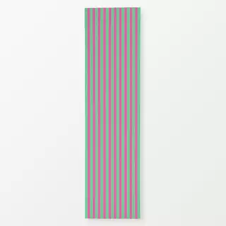 Tischläufer Bold Stripes green and pink