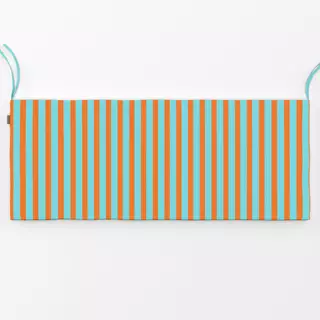 Bankauflage Bold Stripes blue and orange