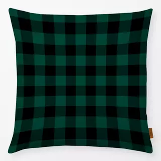 Kissen Big Checks black and green