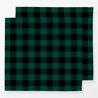 Servietten Big Checks black and green