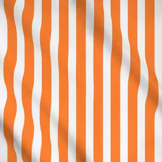 Meterware Bold Stripes sunrise orange
