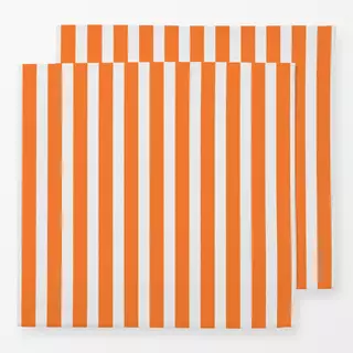 Servietten Bold Stripes sunrise orange