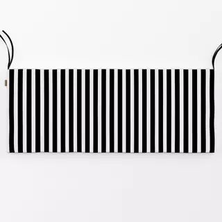 Bankauflage Bold Stripes midnight black
