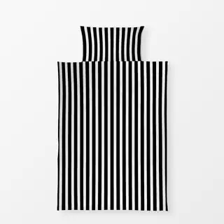 Bettwäsche Bold Stripes midnight black