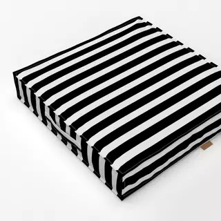 Bodenkissen Bold Stripes midnight black