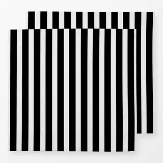 Servietten Bold Stripes midnight black