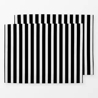 Tischset Bold Stripes midnight black