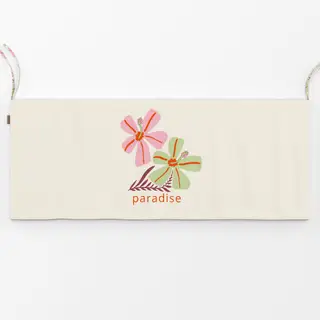 Bankauflage Paradise Grün Rosa