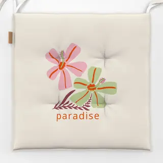Sitzkissen Paradise Grün Rosa