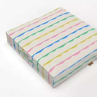 Bodenkissen Bunte Streifen