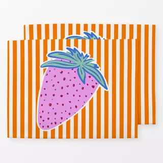 Tischset Strawberry Stripes