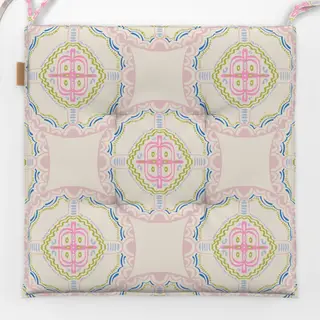 Sitzkissen Mosaik Rosa