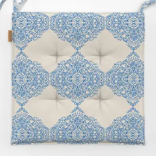 Sitzkissen Ornament blue