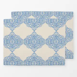 Tischset Ornament blue