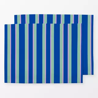 Tischset Blue Hairline Stripes