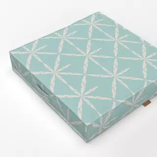 Bodenkissen Boho Star Brush Türkis